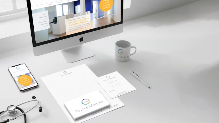 Mehr über den Artikel erfahren Full Design Service für die Hausarztpraxis Vom Corporate Design bis Werbetechnik